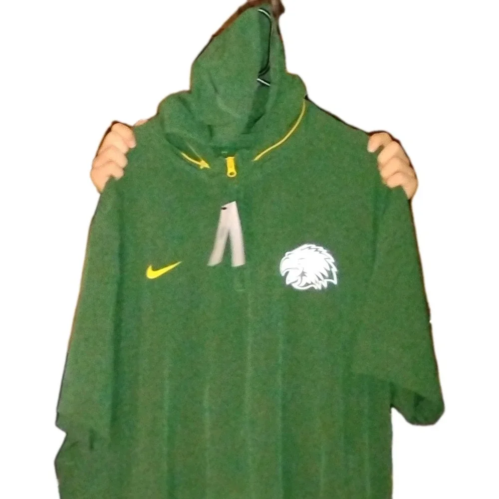 Nike Philadelphia? Eagles Throwback? Mens 4XL Shirt Football Hidden Hood Grn Ylw